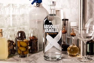 Absolut Vanilia – Absolut Vodka mit Vanillearoma – Absolute Reinheit und einzigartiger Geschmack in ikonischer Apothekerflasche – 1 x 1 L - 3