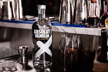 Absolut Vanilia – Absolut Vodka mit Vanillearoma – Absolute Reinheit und einzigartiger Geschmack in ikonischer Apothekerflasche – 1 x 1 L - 4