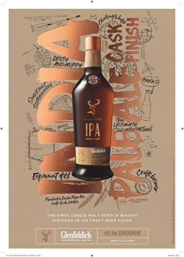 Glenfiddich IPA Experiment Single Malt Scotch Whisky mit Geschenkverpackung (1 x 0,7 l) – limitierte Premium-Auflage in Indian Pale Ale Fässern gereift - 8