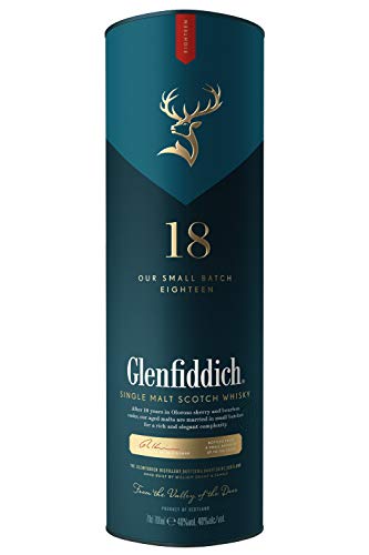 Glenfiddich Single Malt Scotch Whisky 18 Jahre mit Geschenkverpackung (1 x 0,7 l) - 6