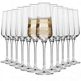 KROSNO Sektgläser Champagner-Gläser Sektflöten | Set von 12 | 180 ML | Avant-Garde Kollektion | Proseccogläser | Perfekt für zu Hause Restaurants und Partys | Spülmaschinenfest und Mikrowellengeeignet - 1