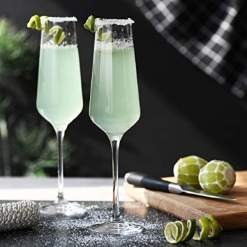 KROSNO Sektgläser Champagner-Gläser Sektflöten | Set von 12 | 180 ML | Avant-Garde Kollektion | Proseccogläser | Perfekt für zu Hause Restaurants und Partys | Spülmaschinenfest und Mikrowellengeeignet - 7