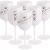 6 x Moët & Chandon Ice Imperial Champagner Acryl-Glas 0.45l Becher Kelch weiss/gold Gläser Set inkl. Untersetzer (6 x Stück) - 1