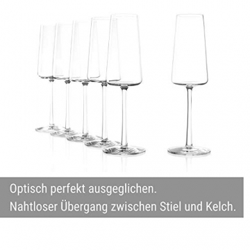 Stölzle Lausitz Power Champagnerkelche 240 ml I Schaumweingläser 6er Set  Kristallglas I Sektkelche spülmaschinenfest I Sektglas-Set 6 Stück  bruchsicher I wie mundgeblasen I höchste Qualität