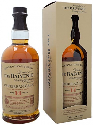 Balvenie Carribean Cask Single Malt Scotch Whisky 14 Jahre Single Malt Whisky (1 x 700 ml) - 2