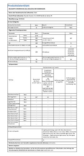 Haier WS59GAE Weinkühlschrank für 59 Flaschen/Freistehend/UV undurchlässige Glasscheibe/Türschloss - 5