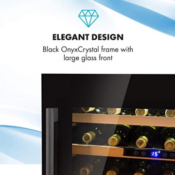 Klarstein Vinsider Built-In - Weinkühlschrank mit Glastür, Weintemperierschrank, Getränkekühlschrank mit LED-Beleuchtung, Weinkühler, Wine Fridge (57L / 24 Weinflaschen) - 8