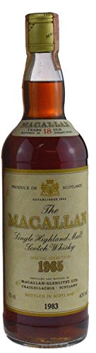 Rarität: The Macallan Whisky Jahrgang 1965 SPECIAL SELECTION abgef. 1983, 0,7l - 2