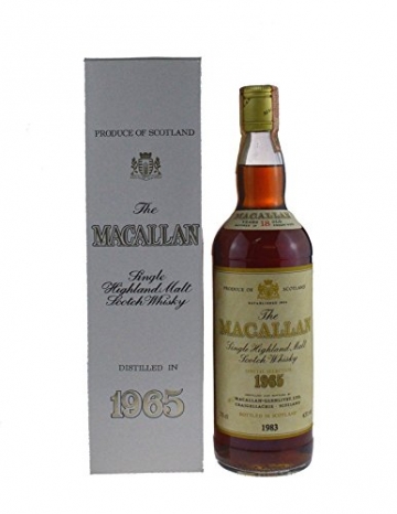 Rarität: The Macallan Whisky Jahrgang 1965 SPECIAL SELECTION abgef. 1983, 0,7l - 6