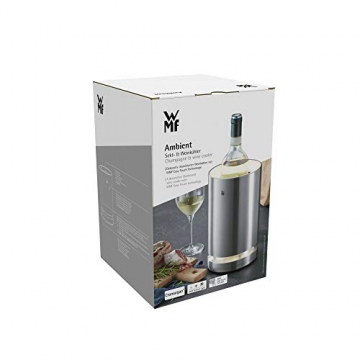WMF Ambient Flaschenkühler elektrisch, ideal als Sekt oder Weinkühler,  Kühlmanschette, LED-Beleuchtung