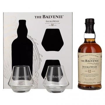 The Balvenie 12 Years Old Double Wood 40% Vol. 0,7l in Geschenkbox mit 2 Gläsern - 1